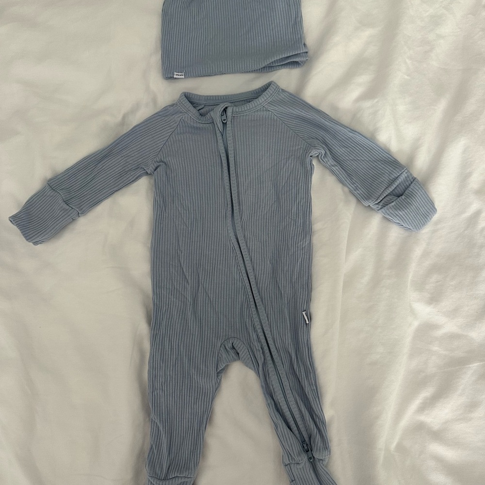 Blue Kids One Piece with Hat